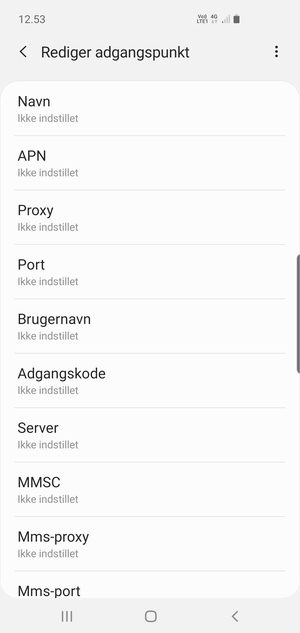 Indtast internet-oplysninger