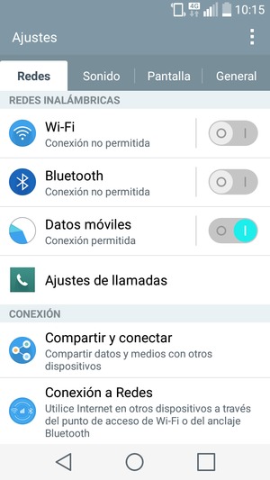 Seleccione Redes y Wi-Fi
