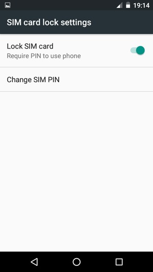 Select Change SIM PIN