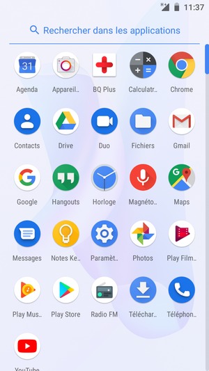 Sélectionnez Contacts