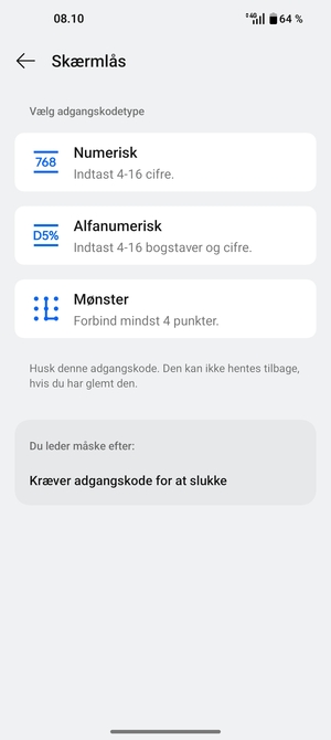 Vælg Mønster