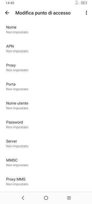 Inserisci informazioni MMS