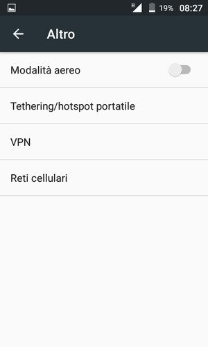 Seleziona Reti cellulari