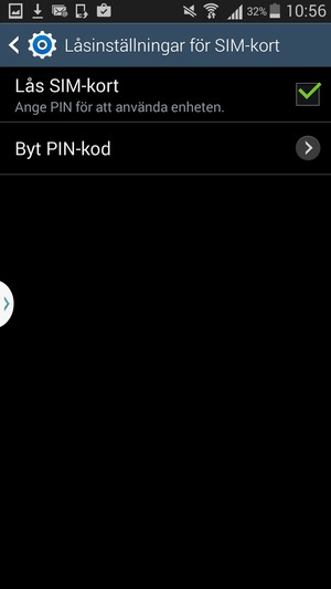 Välj Byt PIN-kod