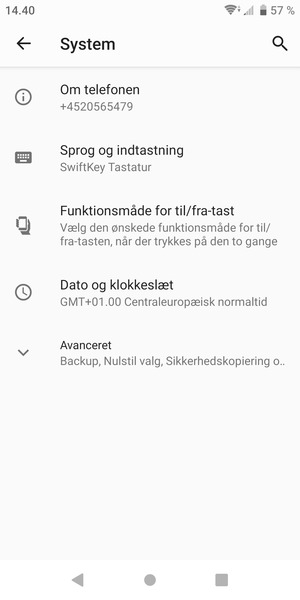 Vælg Avanceret