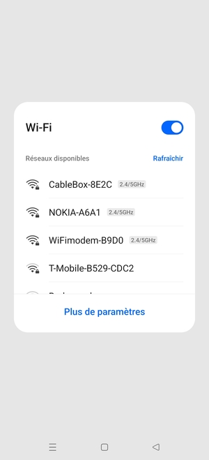 Désactiver le Wi-Fi