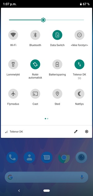 Slå på Batterisparing