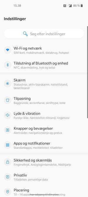 Vælg Wi-Fi og netværk