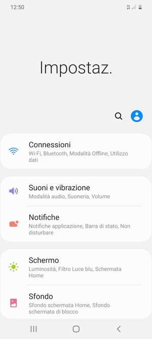 Seleziona Connessioni