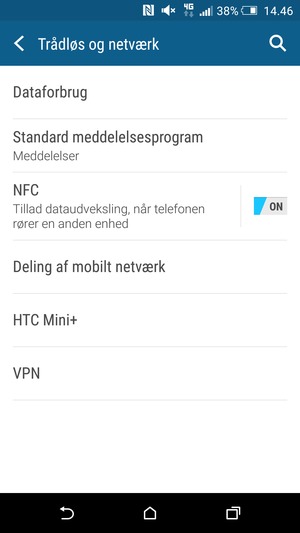 Vælg Deling af mobilt netværk