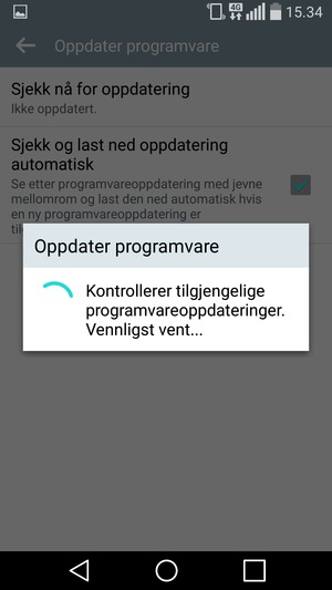 Vent til søket til ferdig