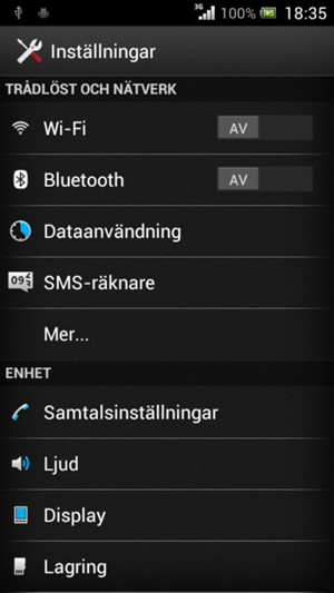 Välj Mer...