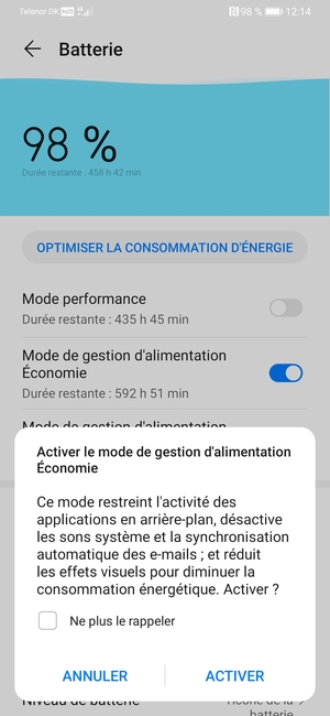 Sélectionnez ACTIVER