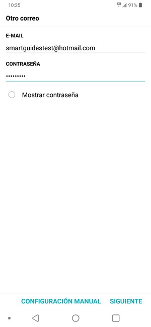 Introduzca su Dirección de correo electrónico y Contraseña. Seleccione SIGUIENTE