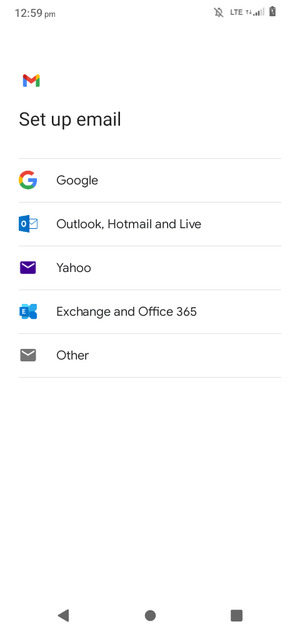 Select Outlook, Hotmail and Live