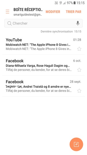 Votre messagerie Gmail est prête à l'emploi