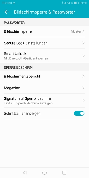 Ihr Handy ist jetzt mit einer Bildschirmsperre gesichert