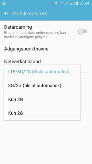 Vælg din foretrukne mulighed