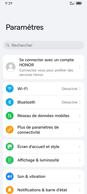 Sélectionnez Wi-Fi