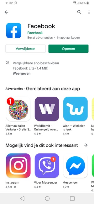 Selecteer Openen