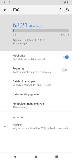 Velg Avansert