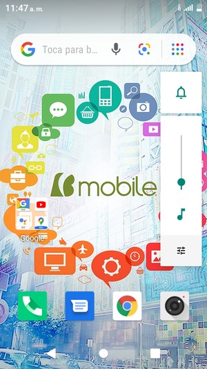 Seleccione Sonido para cambiar el modo de vibración