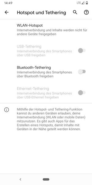 Wählen Sie WLAN-hotspot