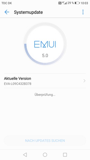 Warten Sie, bis die Suche abgeschlossen ist