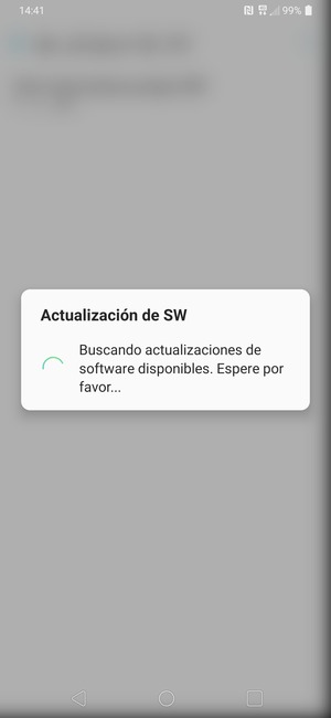 Espere a que la búsqueda termine