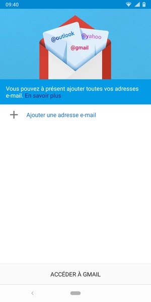Sélectionnez Ajouter une adresse e-mail
