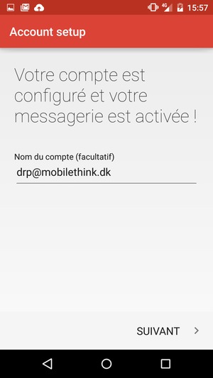 Donnez un nom à votre compte et sélectionnez SUIVANT