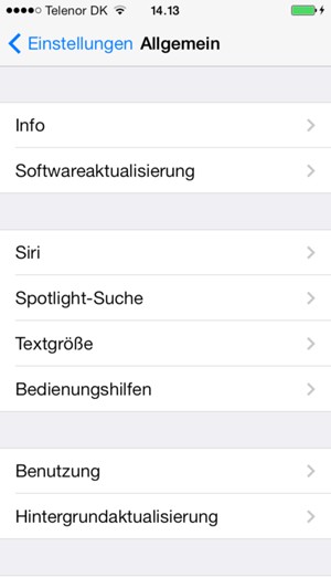Wählen Sie Softwareaktualisierung