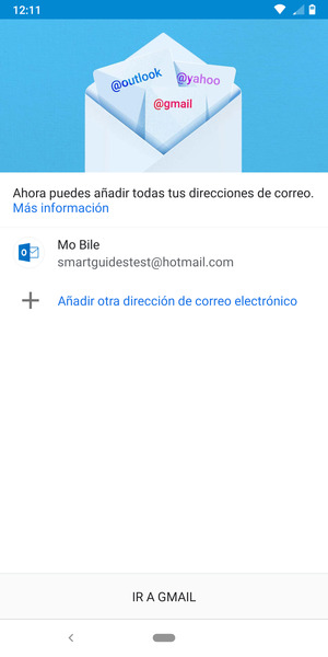 Seleccione IR A GMAIL