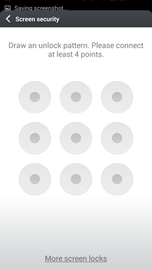 Draw an unlock pattern