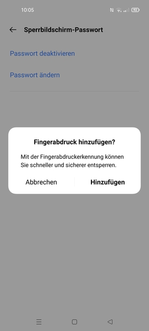 Wählen Sie die gewünschte Option