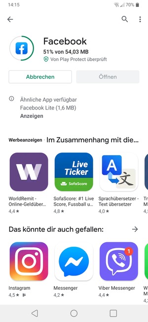 Warten Sie, bis der Installationsprozess  beendet ist
