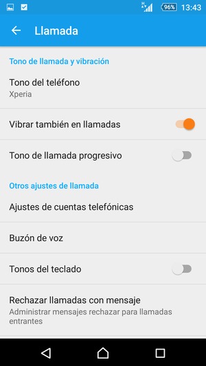 Seleccione Buzón de voz