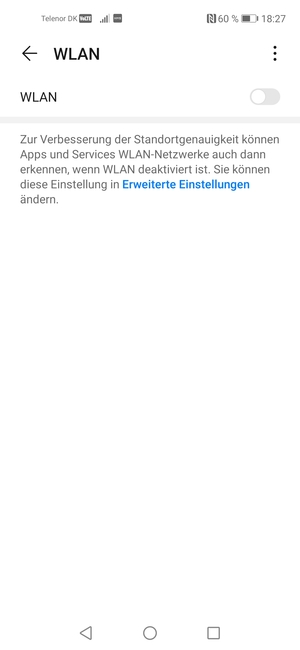 Schalten Sie WLAN ein