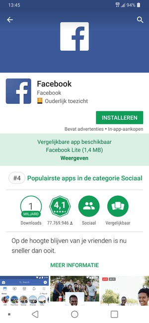 Selecteer INSTALLEREN