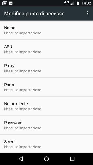 Inserisci informazioni MMS