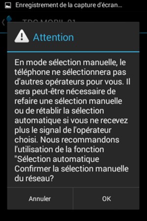 Sélectionnez OK