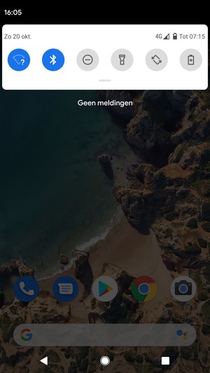 Schuif naar beneden in het bovenste menu opnieuw
