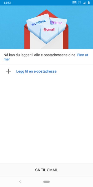 Velg Legg til en e-postadresse