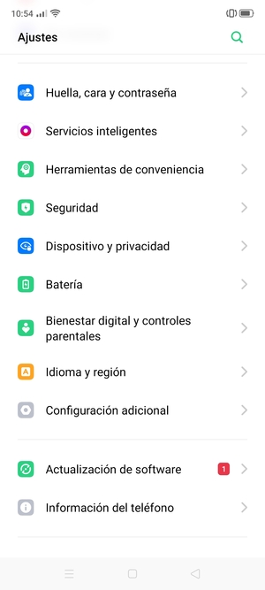 Para activar su bloqueo de pantalla, vaya al menú Ajustes y seleccione Huella, cara y contraseña