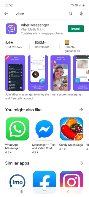 Select the app