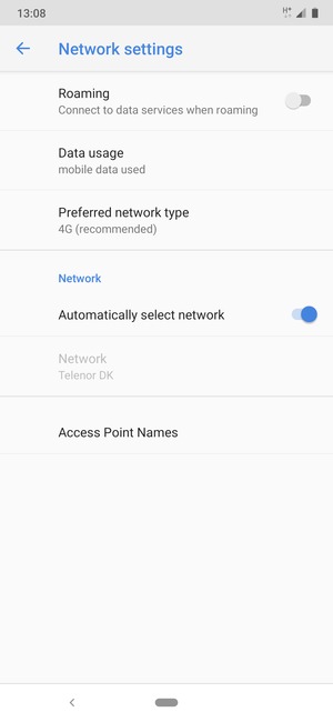 Select Access Point Names