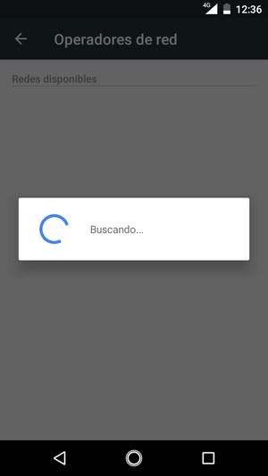 Espere a que la búsqueda termine