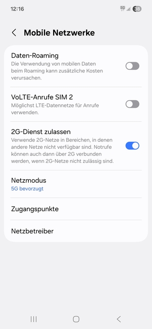Wählen Sie Zugangspunkte