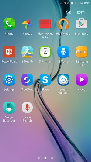 Scroll to and select Settings