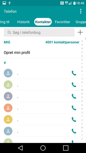 Vælg Menu-knappen